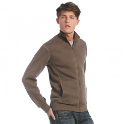 Plain Sweatshirt With Full length Zip Mens Spider B and C Collection 280 GSM